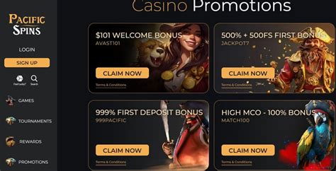 Pacific Spins No Deposit Bonus: $101 Free Chip .